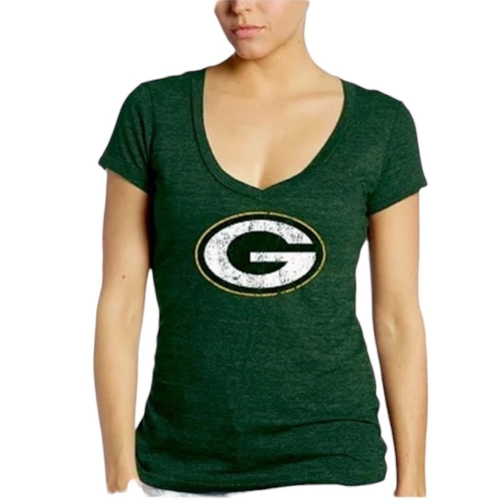 Vintage NFL GREEN BAY PACKERS Football Tee Shirt with Rhinestones